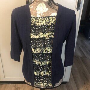 Christopher & Banks Blue layered top